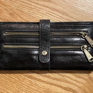 Hobo Black Leather Wallet